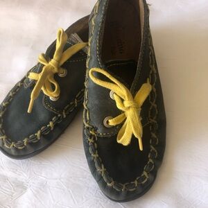 Naturino Kids Moccasins with Yellow Accents